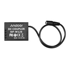 ANDOER 5V USB to NP-W126 Dummy Battery Pack DC Coupler With Power Adapter Black  - Image 5
