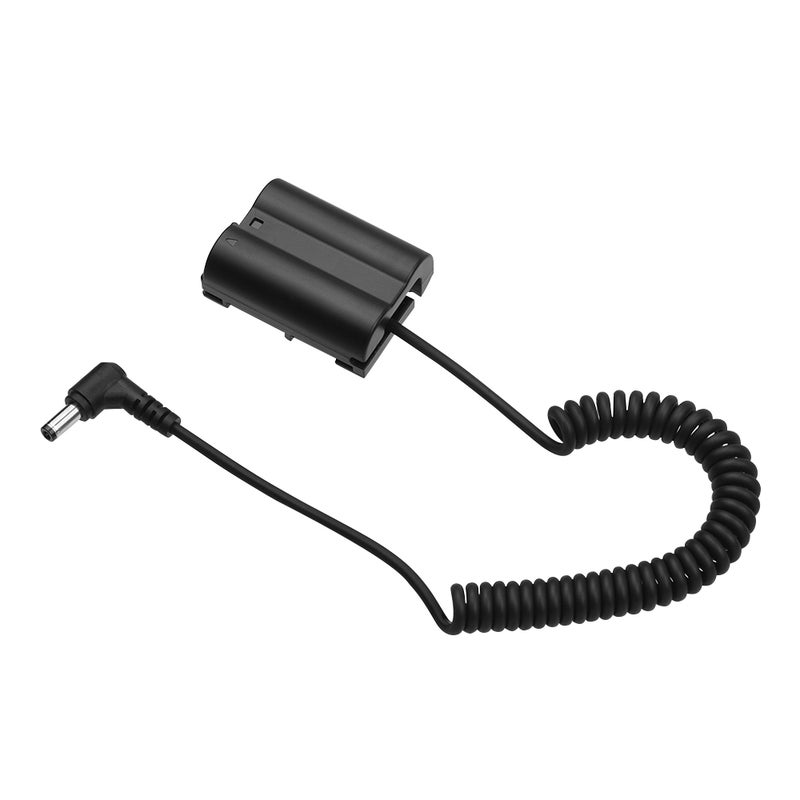 أندوير قارنة توصيل بطارية وهمية بديلة EN-EL15 بكابل لولبي بتيار مستمر لكاميرات نيكون أسود - Image 5