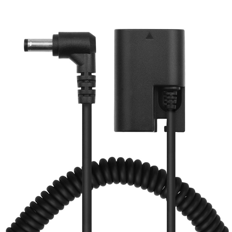 ANDOER LP-E6 Dummy Battery Pack DC Coupler Connector Spring Cable Replacement For Canon Camera Black - Image 2