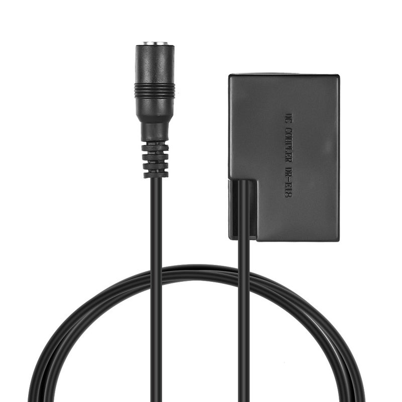 ANDOER DR-E18 LP-E17 Dummy Battery Pack Coupler Adapter With DC Male Connector Black - Image 4