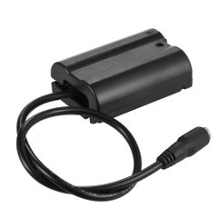 ANDOER EN-EL15 Fully Decocded Dummy Battery Pack DC Coupler Connector For Nikon DSLR Camera Black  - Image 5