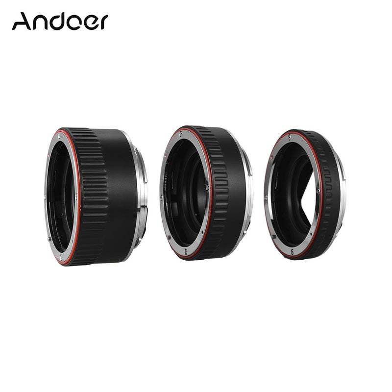 ANDOER Brand New Upgraded Macro 13mm, 21mm And 31mm Extension Tube Set Black  - Image 1