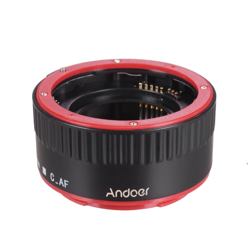 ANDOER Portable Auto Focus Macro 13mm, 21mm And 31mm Extension Tube Adapter Ring Set Black/Red  - Image 3