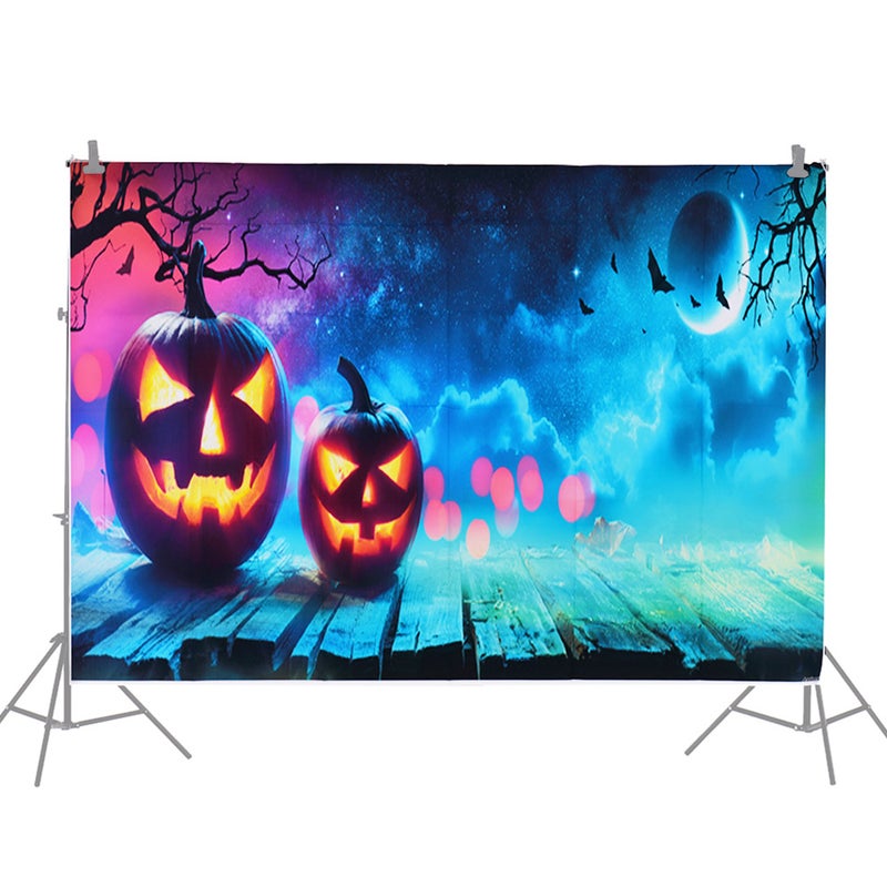 ANDOER Halloween Themed Printed Photography Background Multicolour - Image 1