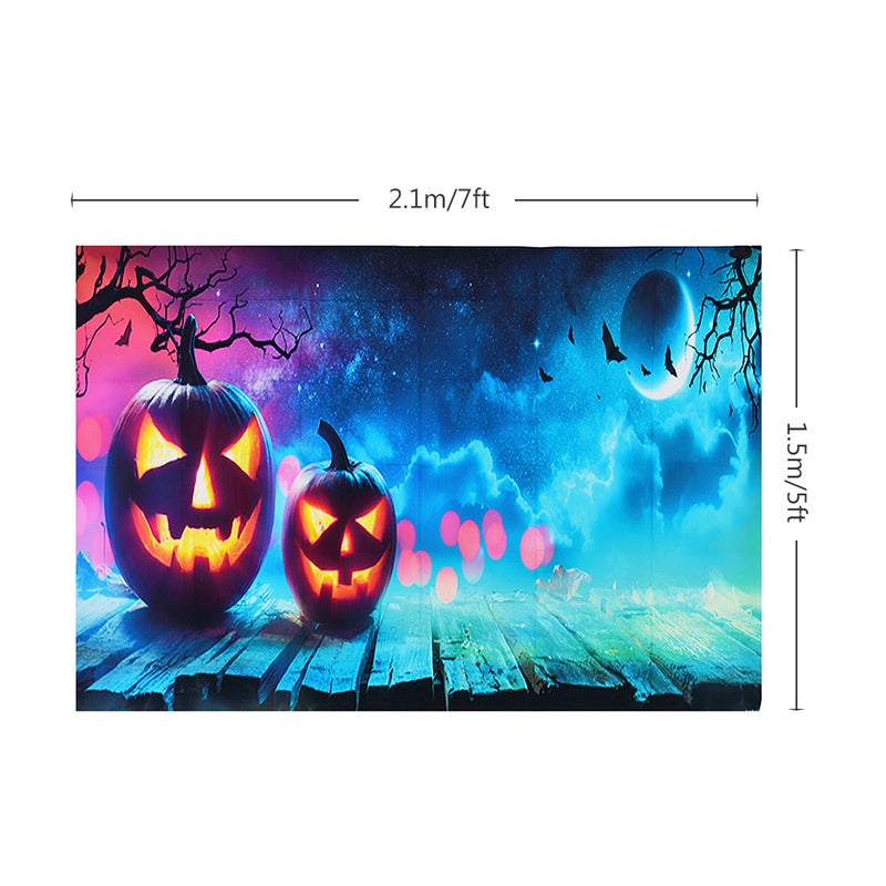 ANDOER Halloween Themed Printed Photography Background Multicolour - Image 3