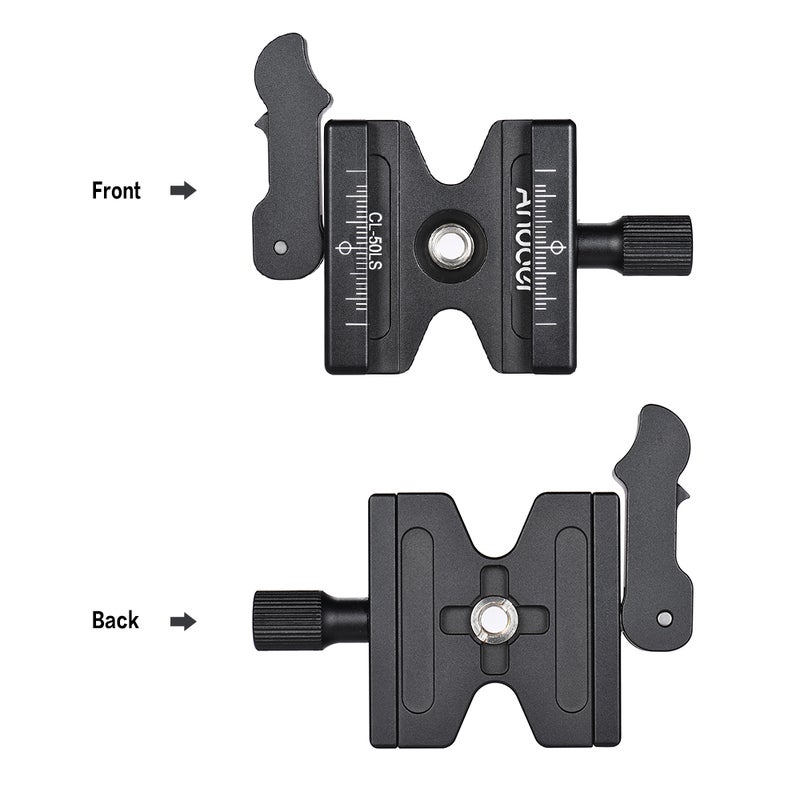 Aluminium Alloy Quick Release Clamp With Adjustable Lever Black