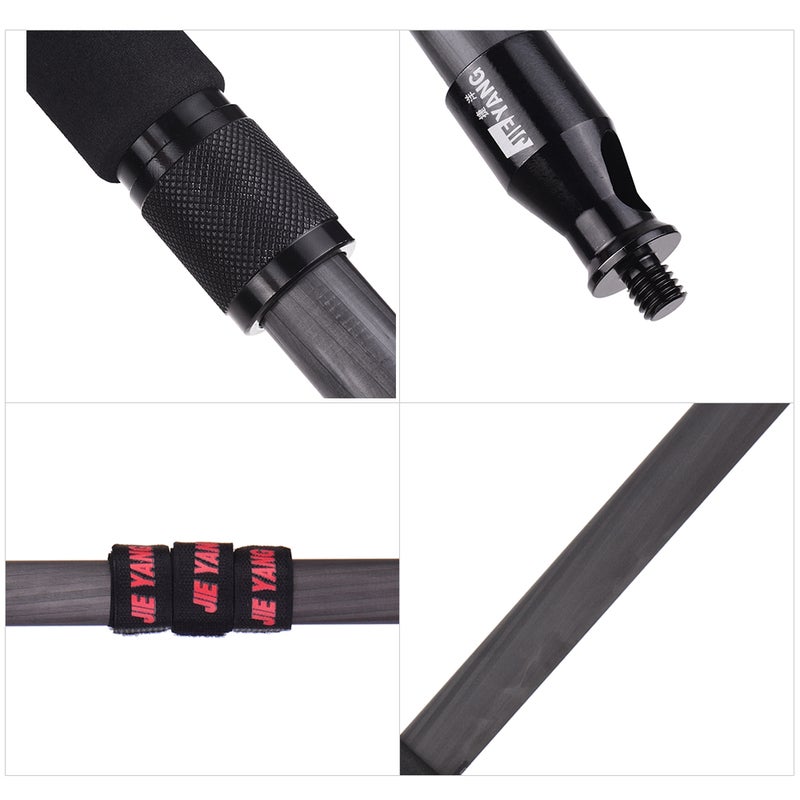 Extendable Telescoping Microphone Boom Pole Black  - Image 4