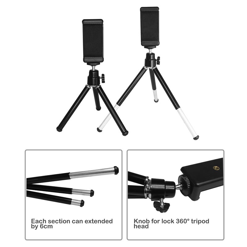 حلقة إضاءة LED مع حامل ثلاثي القوائم للهاتف متعدد الألوان - Image 3