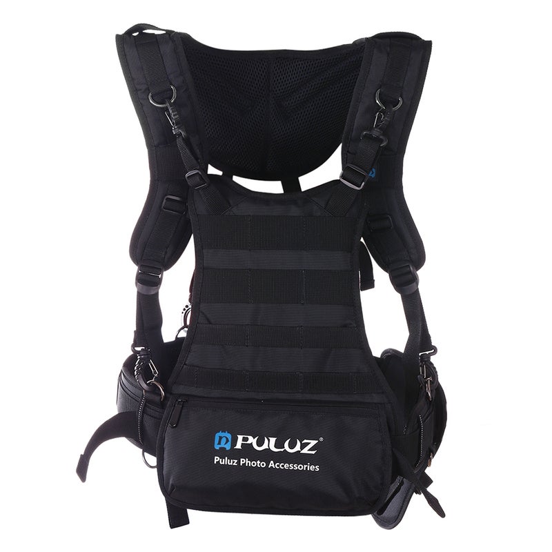 Multi-functional Double Shoulder Camera Strap Harness Belt Photo Accessories Black  - Image 1