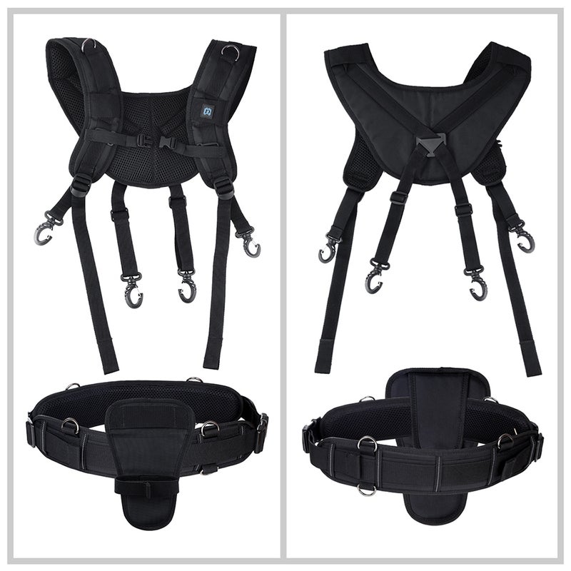 Multi-functional Double Shoulder Camera Strap Harness Belt Photo Accessories Black  - Image 5