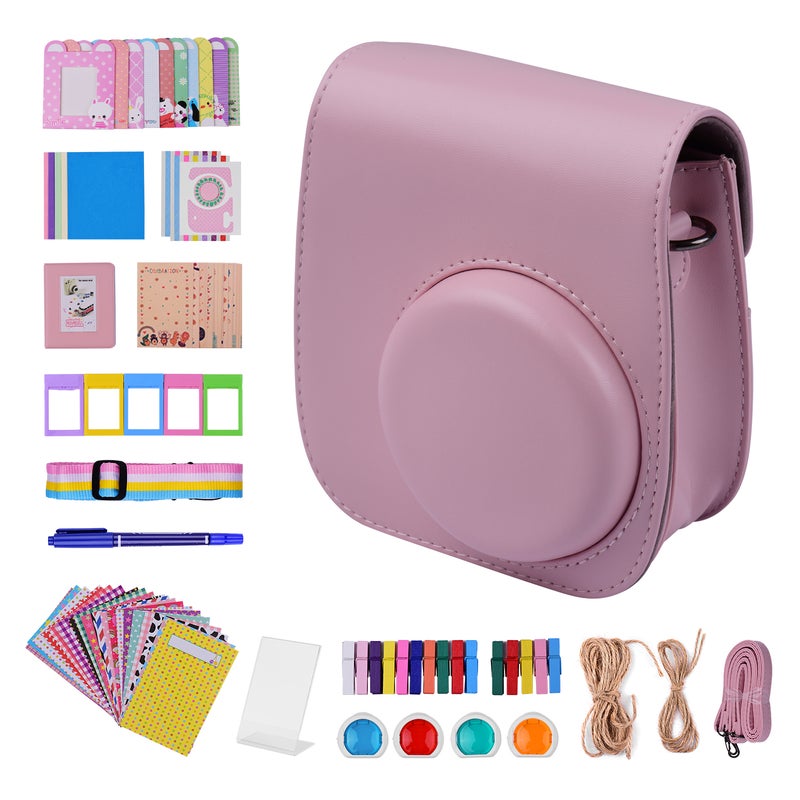 12-in-1 Instant Camera Accessories Bundle Kit Pink  - Image 1