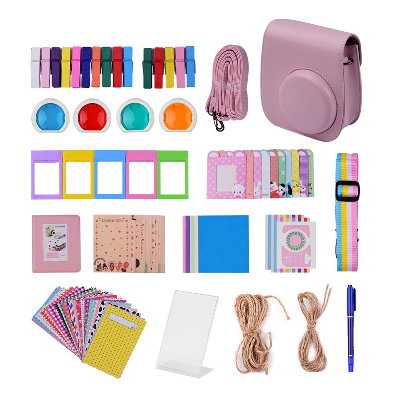 12-in-1 Instant Camera Accessories Bundle Kit Pink  - Image 4
