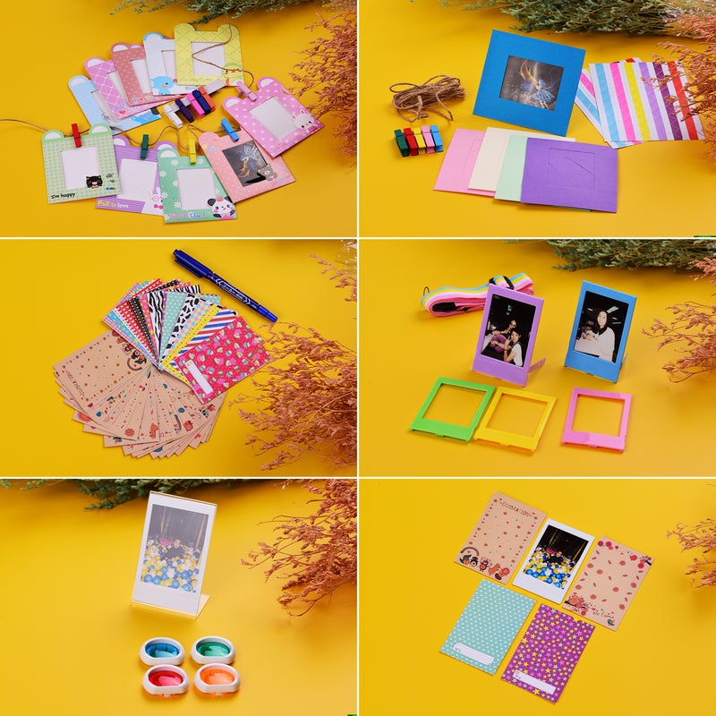 12-in-1 Instant Camera Accessories Bundle Kit Pink  - Image 2