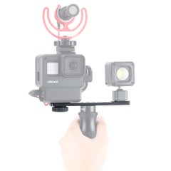 Generic Universal Cold Shoe Stand Bracket Vlogging Microphone Extension Black  - Image 4