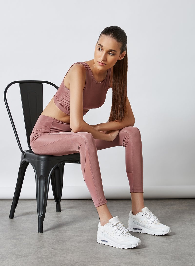 trendyol - Cut Out Front Detail Sports Bra Dustyrose - Image 1