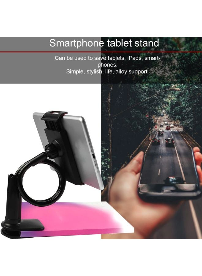 Generic Flexible Desktop Mobile Phone Holder Stand Black  - Image 3