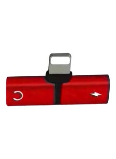 Generic Dual Lightning Splitter T-Type Adapter Red  - Image 1
