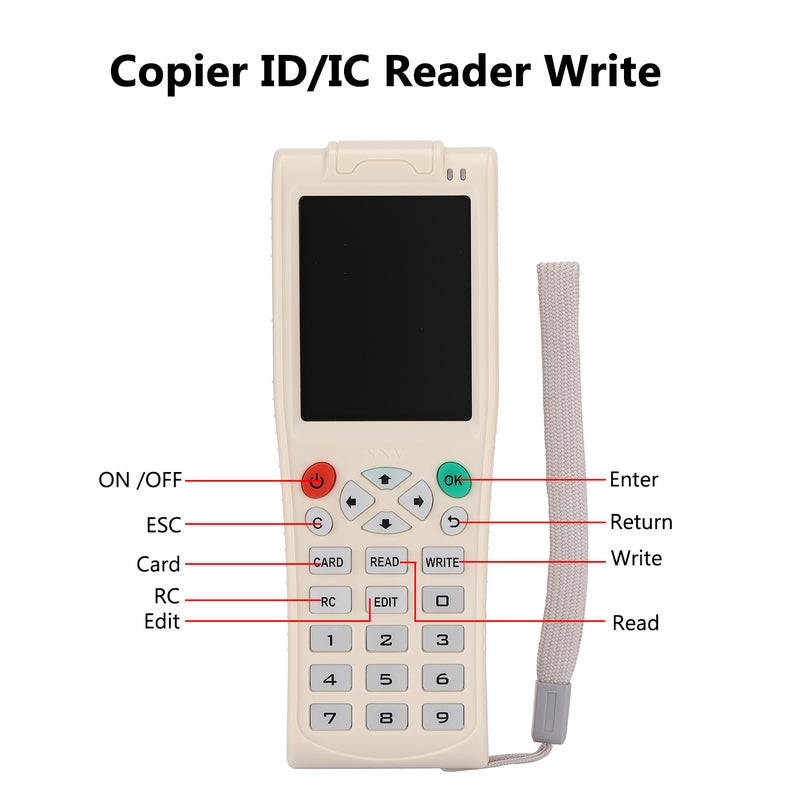 iCopy 3 With Full Decode Function Intelligent Card Key Machine RFI-D NFC Copier IC/I-D Reader Writer Duplicator Multicolor 22.50x6.20x15.00cm  - Image 5