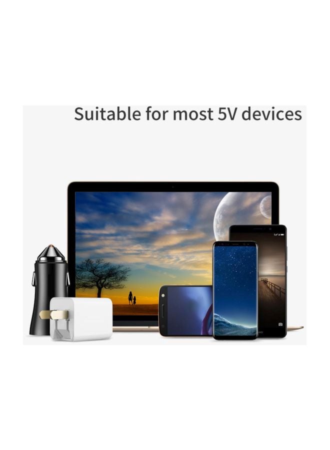 USB Male To Type-C Female Adapter Black/Silver - Image 3