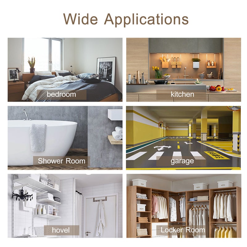 Wall Mounted Coat Rack Hanger With 3 Hook Silver 28.00x5.00x5.00cm - Image 5