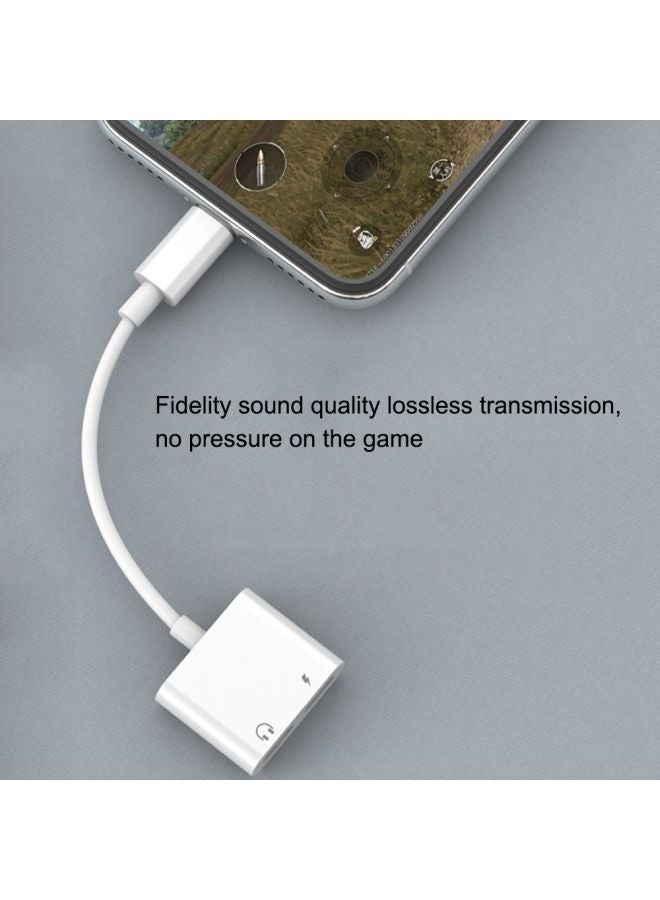 Audio Splitter Adapter For Apple iPhone White - Image 2