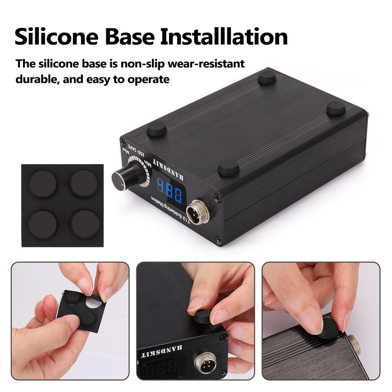 منصة لحام T12 <b> BGA</b>محمولة، و تعمل بالأشعة تحت الحمراء. أسود 27.00x5.00x17.00سم - Image 2