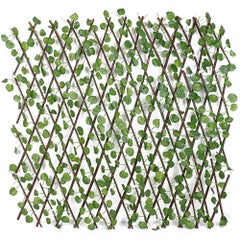 Generic Simulation Telescopic Outdoor Garden Fence Wall Guardrail Decorative Leaves Blocking Plant Green 43.00x2.00x20.00cm  - Image 4