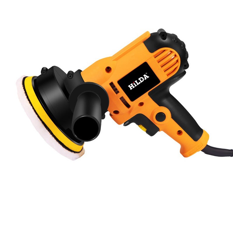 Generic 220V 700W Portable Car Polisher Sealing Glaze Machine Orange 26.00x13.00x21.00cm  - Image 1