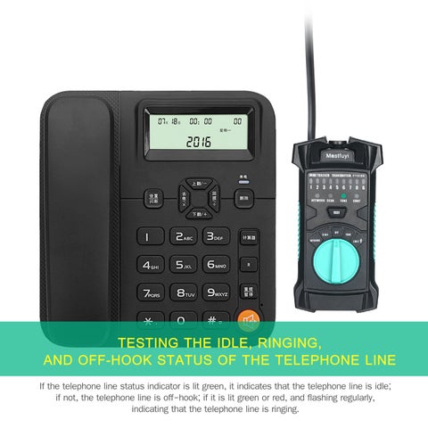 Multifunction Wire Tracker Network Line Finder RJ11 RJ45 Cable Tester Black 23.00x5.30x14.30cm