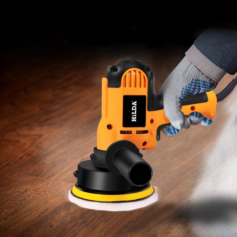 Generic 220V 700W Portable Car Polisher Sealing Glaze Machine Orange 26.00x13.00x21.00cm  - Image 3