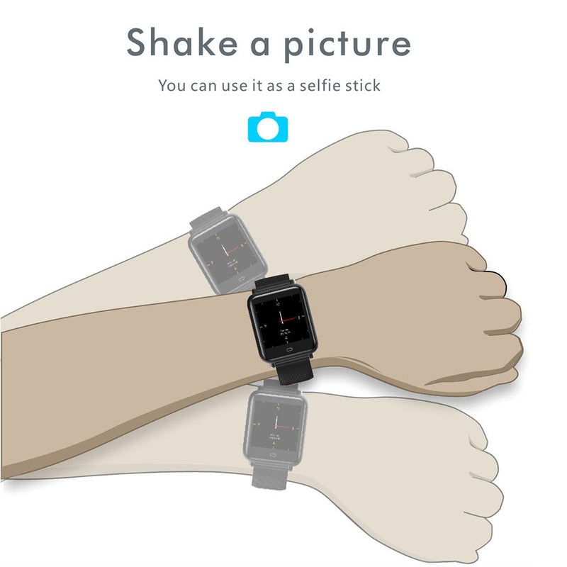 Q9 Sport Watch Smart With 2 Replacement Straps Coffee  - Image 2