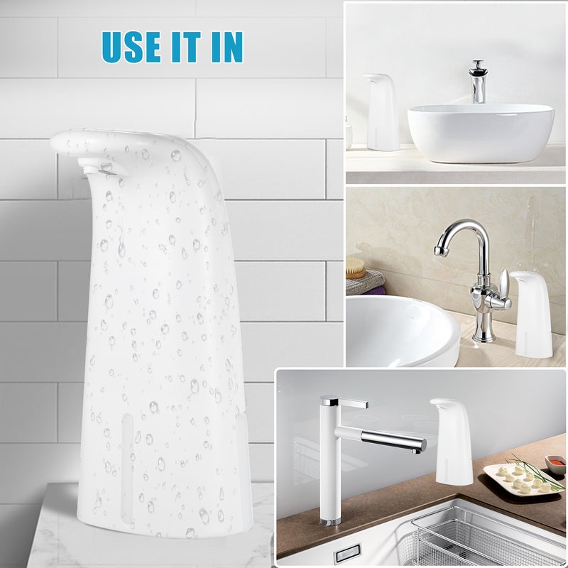 موزع صابون رغوي تلقائي سعة 250 مل E12802W-A أبيض - Image 2