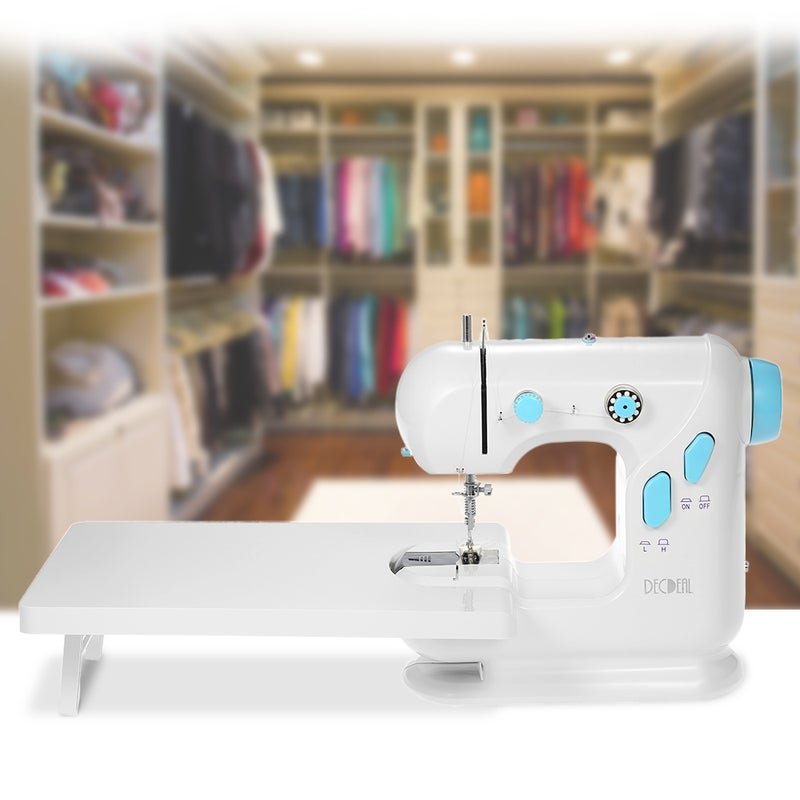 Decdeal Multifunctional Electric Household Sewing Machine YFSM-306 white&blue - Image 2