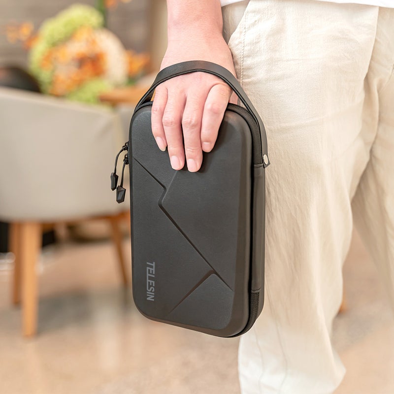 Portable Storage Bag Waterproof EVA Carrying Case Black  - Image 4