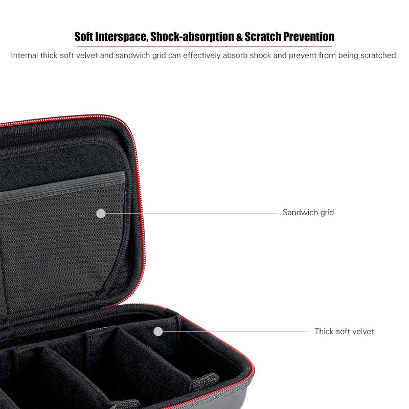 Portable Storage Bag Waterproof EVA Carrying Case Black  - Image 5