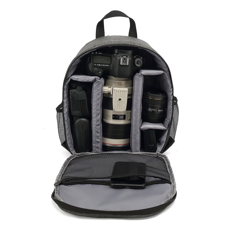 Multi-functional Digital Camera Backpack Bag Blue - Image 3