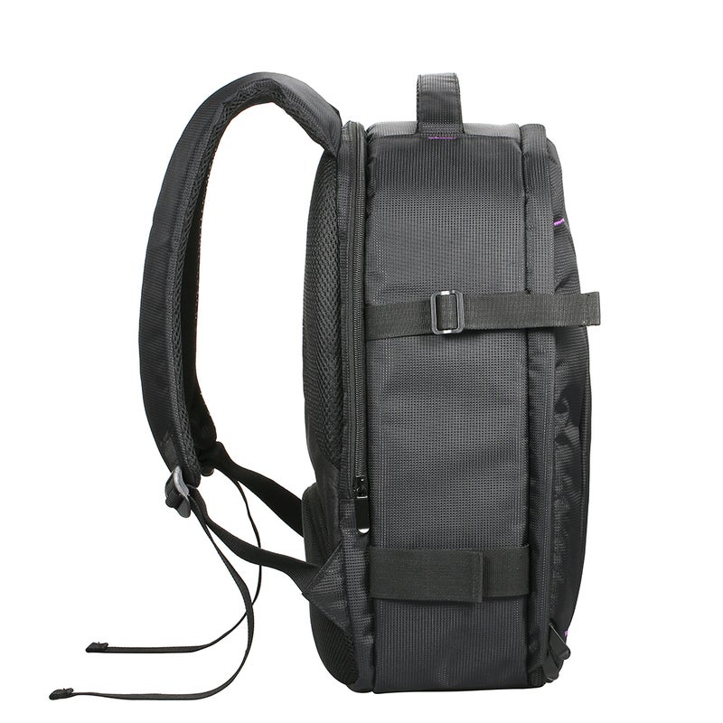 Outdoor Wear-Resisting DSLR Digital Camera Video Backpack Bag Purple  - Image 5