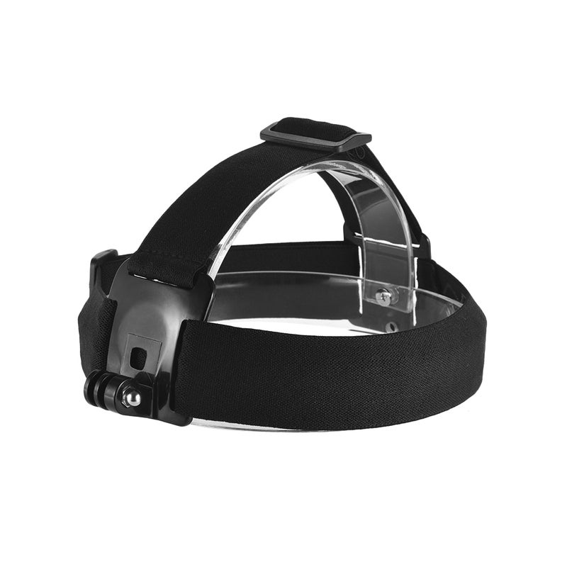 Adjustable Anti-Slip Action Camera Head Strap Headband Mount Black  - Image 1