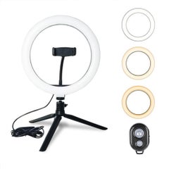 Generic LED Ring Light Studio Photo Video Dimmable Lamp Tripod Stand Selfie Camera Phone Black  - Image 5