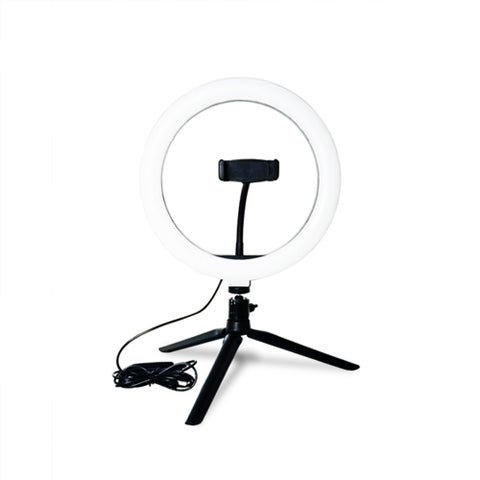 LED Ring Light Studio Photo Video Dimmable Lamp Tripod Stand Selfie Camera Phone Black