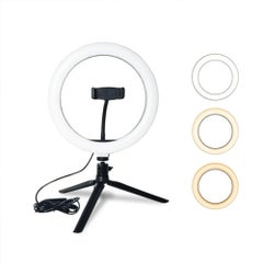 Generic LED Ring Light Studio Photo Video Dimmable Lamp Tripod Stand Selfie Camera Phone Black  - Image 3