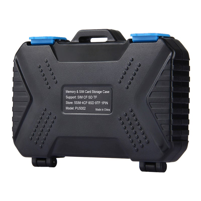 Waterproof Memory Card Reader Storage Box Black/Blue  - Image 2