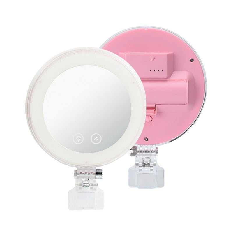 YN-08 Li Smartphone Mini Clip-on Selfie LED Ring Light Pink  - Image 1