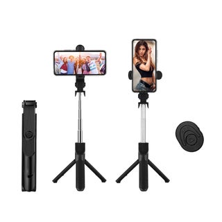 5-Section Extendable Tripod Selfie Stick With Remote Control Black - v1602608145/N40983578A_1