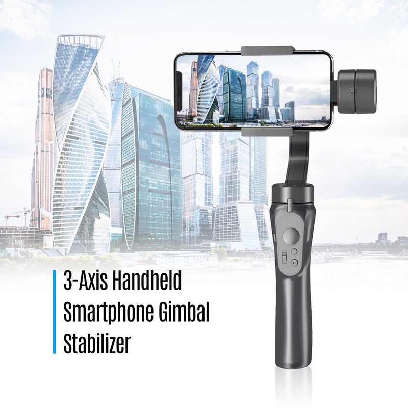 Generic - 3-Axis Handheld Gimbal Smartphone Stabilizer Black - Image 1