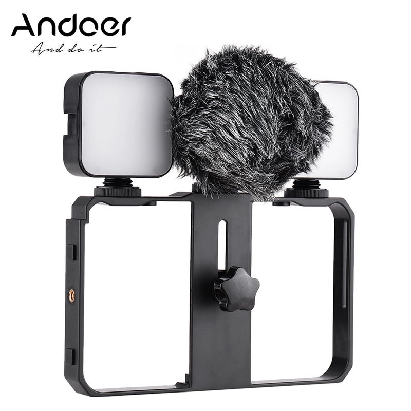 ANDOER Smartphone Video Cage Kit Black  - Image 1