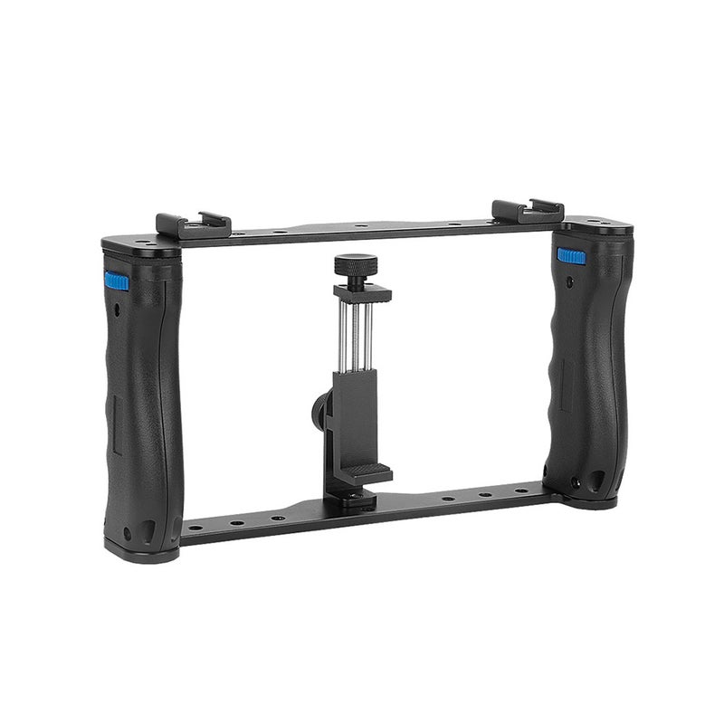 أندوير قفص مزدوج محمول يدوياً للهواتف الذكية لأغراض التصوير أسود - Image 2