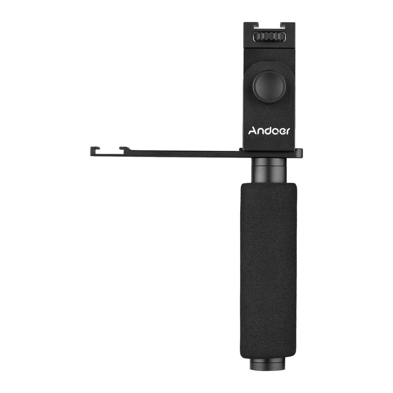 Vlogging Hand Grip Smartphone Stabilizer Black