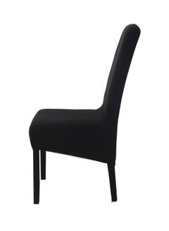 Stretchable Dining Chair Cover Black 58cm - v1602616470/N40393349A_1