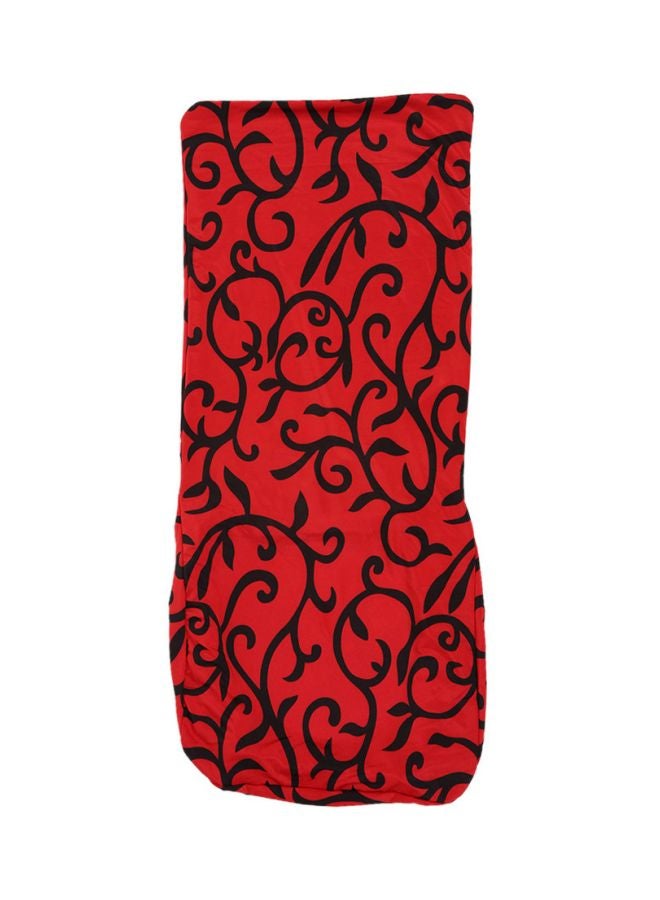 4-Piece Totem Printed Chair Cover Set Red/Black 33x22x6cm - Image 1